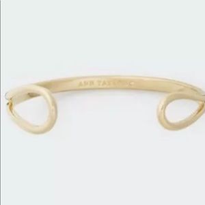 Ann Taylor Infinity Cuff Bracelet 3” Small